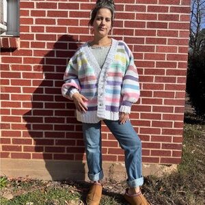 Colorful Striped Women's Sweater